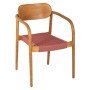 ΠΟΛΥΘΡΟΝΑ OSLO HM9636.06 ΞΥΛΟ TEAK ΦΥΣΙΚΟ & ΣΧΟΙΝΙ--B’ΔΙΑΛΟΓΗΣ 55x54x80Yεκ.
