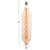 ΛΑΜΠΤΗΡΑΣ JHD-NW7775 LED FILAMENT 8W E27 3000K GOLD COLOR DIMMABLE HM4055.02
