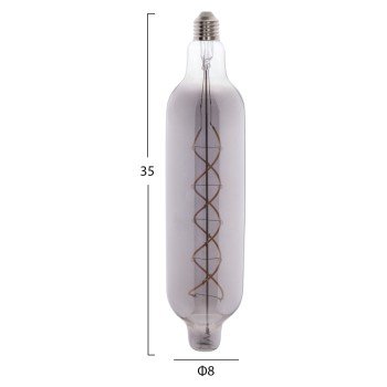 ΛΑΜΠΤΗΡΑΣ JHD-NW7775 LED FILAMENT 8W E27 3000K SMOKE COLOR DIMMABLE HM4055.03 ΛΑΜΠΤΗΡΑΣ JHD-NW7775 LED FILAMENT 8W E27 3000K SMOKE COLOR DIMMABLE HM4055.03