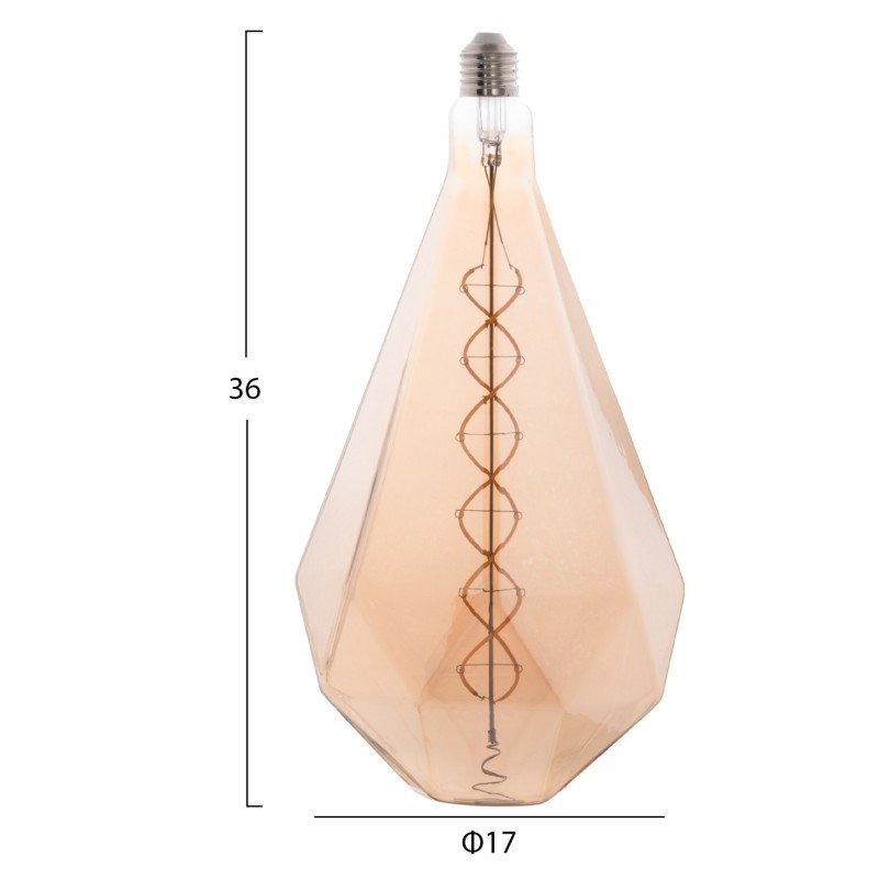 ΛΑΜΠΤΗΡΑΣ LED FILAMENT 8W E27 3000K GOLD COLOR DIMMABLE HM4057