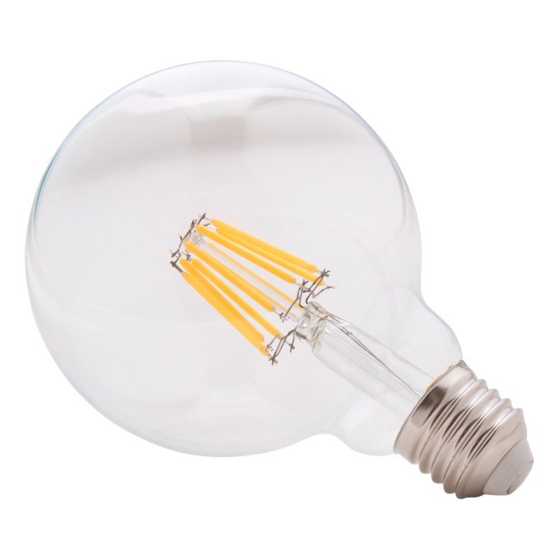 ΛΑΜΠΤΗΡΑΣ GLOBO LED FILAMENT 8W E27 2700K ΔΙΑΦΑΝΟΣ DIMMABLE HM4050.01