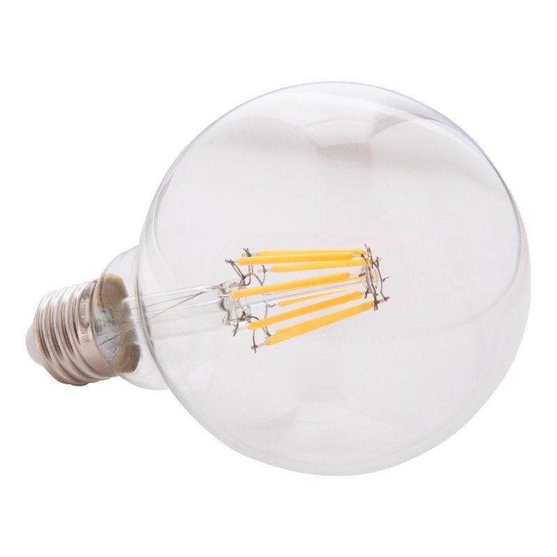 ΛΑΜΠΤΗΡΑΣ GLOBO LED FILAMENT 8W E27 2700K ΔΙΑΦΑΝΟΣ DIMMABLE HM4050.01