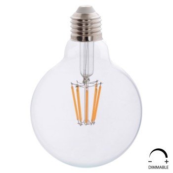 ΛΑΜΠΤΗΡΑΣ GLOBO LED FILAMENT 8W E27 2700K ΔΙΑΦΑΝΟΣ DIMMABLE HM4050.01