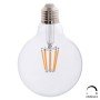 ΛΑΜΠΤΗΡΑΣ GLOBO LED FILAMENT 8W E27 2700K ΔΙΑΦΑΝΟΣ DIMMABLE HM4050.01