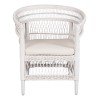 ΠΟΛΥΘΡΟΝΑ MALAWI HM9635.02 ΞΥΛΟ ΜΑΟΝΙ ΜΕ RATTAN ΛΕΥΚΟ--Β'ΔΙΑΛΟΓΗΣ 80x70x86Υεκ.