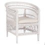 ΠΟΛΥΘΡΟΝΑ MALAWI HM9635.02 ΞΥΛΟ ΜΑΟΝΙ ΜΕ RATTAN ΛΕΥΚΟ--Β'ΔΙΑΛΟΓΗΣ 80x70x86Υεκ.