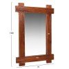 ΚΑΘΡΕΠΤΗΣ ΤΟΙΧΟΥ HM4303 ΑΝΑΚΥΚΛΩΜΕΝΟ TEAK ΣΕ ΦΥΣΙΚΟ 70x100Υεκ.