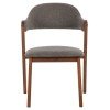 ΚΑΡΕΚΛΑ RIDER HM9734.01 RUBBERWOOD ΣΕ ΚΑΡΥΔΙ-ΥΦΑΣΜΑ ΓΚΡΙ 59x59x83Yεκ.