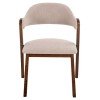 ΚΑΡΕΚΛΑ RIDER HM9734.02 RUBBERWOOD ΣΕ ΚΑΡΥΔΙ-ΥΦΑΣΜΑ ΕΚΡΟΥ 59x59x83Yεκ.