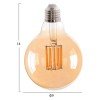 ΛΑΜΠΤΗΡΑΣ GLOBO LED FILAMENT 12W E27 3000K ΧΡΥΣΟ HM4049.02