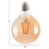 ΛΑΜΠΤΗΡΑΣ GLOBO LED FILAMENT 8W E27 2700K ΧΡΥΣΟ DIMMABLE HM4050.02
