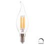 ΛΑΜΠΤΗΡΑΣ HM4047.01 ΣΤΥΛ ΦΛΟΓΑ LED FILAMENT 6W E14 3000K ΔΙΑΦΑΝΟ DIMMABLE