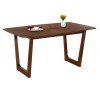 ΤΡΑΠΕΖΙ ΤΡΑΠΕΖΑΡΙΑΣ RINER ΟΡΘΟΓΩΝΙΟ HM9745 MDF ΜΕ ΚΑΠΛΑΜΑ ΚΑΡΥΔΙΑΣ 180x90x76εκ.