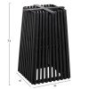 ΒΑΣΗ ΤΡΑΠΕΖΙΟΥ ΕΣΩΤ.ΧΩΡΟΥ ΤΕΤΡΑΓΩΝΗ FRANTZ HM9460.12 ΞΥΛΟ MINDI ΣΕ ΜΑΥΡΟ 45x45x73Y εκ.