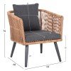 ΣΑΛΟΝΙ ΕΞ.ΧΩΡΟΥ 4ΤΜΧ FREJA HM6057.03 ΑΛΟΥΜ.ΑΝΘΡΑΚΙ-PE RATTAN ΜΠΕΖ-ΑΝΘΡΑΚΙ ΜΑΞΙΛΑΡΙΑ
