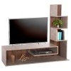 ΣΥΝΘΕΤΟ ΤΗΛΕΟΡΑΣΗΣ EDELIE HM8908.14 ΜΕΛΑΜΙΝΗ ΓΚΡΙ STONE TEXTURE-ΦΥΣΙΚΟ 150x29,5x120Υεκ.
