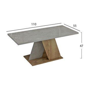 ΤΡΑΠΕΖΙ ΣΑΛΟΝΙΟΥ DILE HM9528.02 ΜΕΛΑΜΙΝΗ ΣΕ STONE TEXTURE ΓΚΡΙ-ΦΥΣΙΚΟ 110x55x47Υεκ. ΤΡΑΠΕΖΙ ΣΑΛΟΝΙΟΥ DILE HM9528.02 ΜΕΛΑΜΙΝΗ ΣΕ STONE TEXTURE ΓΚΡΙ-ΦΥΣΙΚΟ 110x55x47Υεκ.