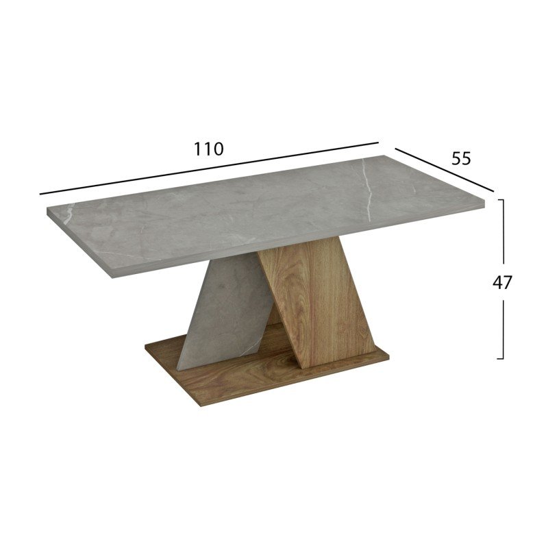 ΤΡΑΠΕΖΙ ΣΑΛΟΝΙΟΥ DILE HM9528.02 ΜΕΛΑΜΙΝΗ ΣΕ STONE TEXTURE ΓΚΡΙ-ΦΥΣΙΚΟ 110x55x47Υεκ. ΤΡΑΠΕΖΙ ΣΑΛΟΝΙΟΥ DILE HM9528.02 ΜΕΛΑΜΙΝΗ ΣΕ STONE TEXTURE ΓΚΡΙ-ΦΥΣΙΚΟ 110x55x47Υεκ.