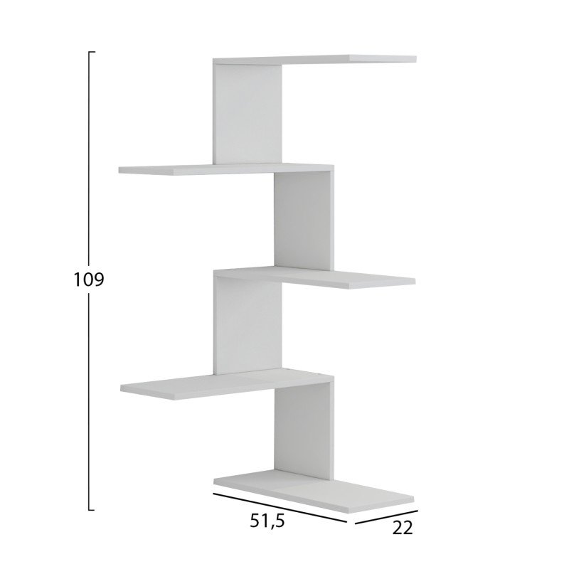 ΕΠΙΤΟΙΧΙΑ ΡΑΦΙΕΡΑ RORY HM8931.11 ΜΕΛΑΜΙΝΗ ΣΕ ΛΕΥΚΟ 22x51,5x109Υ εκ. ΕΠΙΤΟΙΧΙΑ ΡΑΦΙΕΡΑ RORY HM8931.11 ΜΕΛΑΜΙΝΗ ΣΕ ΛΕΥΚΟ 22x51,5x109Υ εκ.