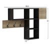 ΚΡΕΜΑΣΤΡΑ ΕΙΣΟΔΟΥ ΜΕ ΡΑΦΙΑ HARLAN HM8973.13 ΜΕΛΑΜΙΝΗ ΣΕ ΦΥΣΙΚΟ-ΜΑΥΡΟ ΜΑΡΜΑΡΟ 99,5x15x61Υεκ