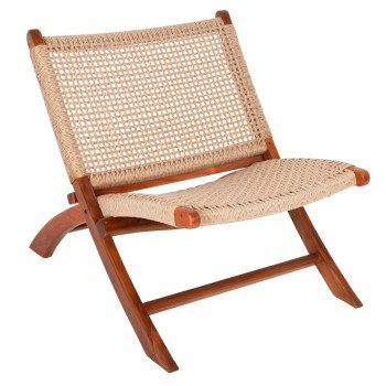 ΚΑΡΕΚΛΑ LOUNGE ΑΝΑΔΙΠΛΟΥΜΕΝΗ FERM HM9477.01 ΜΑΣΙΦ ΤΕΑΚ ME ΣΧΟΙΝΙ VIRO 65,5x80x67Υεκ