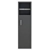ΝΤΟΥΛΑΠΙ ΜΠΑΝΙΟΥ DAMIEN HM9025.11 ΜΕΛΑΜΙΝΗ ΑΝΘΡΑΚΙ 20x13x70Yεκ.