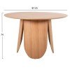 ΤΡΑΠΕΖΙ ΣΤΡΟΓΓΥΛΟ DENTY HM9612.01 MDF ΜΕ ΚΑΠΛΑΜΑ ΔΡΥΟΣ-ΧΡΩΜΑ ΔΡΥΟΣ Φ120x75Υεκ.