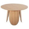 ΤΡΑΠΕΖΙ ΣΤΡΟΓΓΥΛΟ DENTY HM9612.01 MDF ΜΕ ΚΑΠΛΑΜΑ ΔΡΥΟΣ-ΧΡΩΜΑ ΔΡΥΟΣ Φ120x75Υεκ.