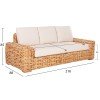 ΚΑΝΑΠΕΣ ΤΡΙΘΕΣΙΟΣ ΕΞ.ΧΩΡΟΥ TROPEL HM9808 ΞΥΛΟ MANGO-RATTAN ΦΥΣΙΚΟ-ΛΕΥΚΑ ΜΑΞΙΛΑΡΙΑ 216x88x85Υεκ