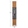 ΦΩΤΙΣΤΙΚΟ ΔΑΠΕΔΟΥ HM4342 ΜΕΤΑΛΛΟ-PAPER ROPE ΣΕ ΜΠΕΖ ΑΜΜΟΥ-ΜΑΥΡΟ Φ20X120Υεκ.
