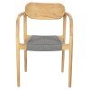 ΠΟΛΥΘΡΟΝΑ OSLO HM9636.08 ΞΥΛΟ TEAK ΦΥΣΙΚΟ & ΣΧΟΙΝΙ--B’ΔΙΑΛΟΓΗΣ 55x54x80Yεκ.