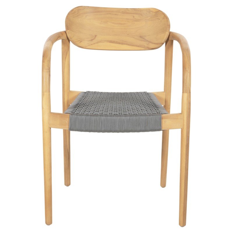 ΠΟΛΥΘΡΟΝΑ OSLO HM9636.08 ΞΥΛΟ TEAK ΦΥΣΙΚΟ & ΣΧΟΙΝΙ--B’ΔΙΑΛΟΓΗΣ 55x54x80Yεκ.