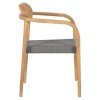 ΠΟΛΥΘΡΟΝΑ OSLO HM9636.08 ΞΥΛΟ TEAK ΦΥΣΙΚΟ & ΣΧΟΙΝΙ--B’ΔΙΑΛΟΓΗΣ 55x54x80Yεκ.