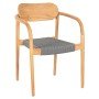 ΠΟΛΥΘΡΟΝΑ OSLO HM9636.08 ΞΥΛΟ TEAK ΦΥΣΙΚΟ & ΣΧΟΙΝΙ--B’ΔΙΑΛΟΓΗΣ 55x54x80Yεκ.