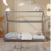 ΚΡΕΒΑΤΙ ΠΑΙΔΙΚΟ PEPE HM677.05 τ.MONTESSORI ΞΥΛΟ ΠΕΥΚΟ ΓΚΡΙ- 190x90εκ