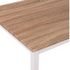 ΤΡΑΠΕΖΙ ΤΡΑΠΕΖΑΡΙΑΣ GOOSE HM9532.02 MDF SONAMA-ΛΕΥΚΟ ΜΕΤΑΛΛΟ 120X80Χ75Yεκ.