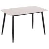 ΤΡΑΠΕΖΙ RAVEN HM9854.01 ΚΕΡΑΜΙΚΟ TOP ΜΑΤ ΛΕΥΚΟ ΜΑΡΜΑΡΟ-ΜΑΥΡΟ ΜΕΤΑΛΛΟ 120x70x73Υεκ.