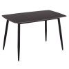 ΤΡΑΠΕΖΙ RAVEN HM9854.02 ΚΕΡΑΜΙΚΟ TOP ΜΑΥΡΟ ΜΑΡΜΑΡΟ-ΜΑΥΡΟ ΜΕΤΑΛΛΟ 120x70x73Υεκ.
