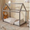 ΚΡΕΒΑΤΙ ΠΑΙΔΙΚΟ PEPE HM678.05 τ.MONTESSORI ΞΥΛΟ ΠΕΥΚΟ ΓΚΡΙ- 140x70εκ