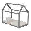 ΚΡΕΒΑΤΙ ΠΑΙΔΙΚΟ PEPE HM678.05 τ.MONTESSORI ΞΥΛΟ ΠΕΥΚΟ ΓΚΡΙ- 140x70εκ