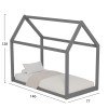 ΚΡΕΒΑΤΙ ΠΑΙΔΙΚΟ PEPE HM678.05 τ.MONTESSORI ΞΥΛΟ ΠΕΥΚΟ ΓΚΡΙ- 140x70εκ