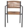 ΠΟΛΥΘΡΟΝΑ ΑΛΟΥΜΙΝΙΟΥ STER HM5786.12 ΑΝΘΡΑΚΙ-ΣΥΝΘ.RATTAN ΜΠΕΖ 55,5x53x78Υεκ.