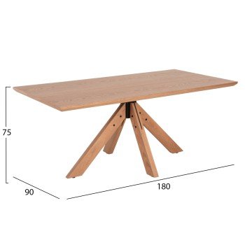 ΤΡΑΠΕΖΙ PAOLO HM9853 MDF ΜΕ ΚΑΠΛΑΜΑ ΦΡΑΞΙΝΟΥ-ΠΟΔΙΑ RUBBERWOOD-ΦΥΣΙΚΟ 180x90x75Yεκ ΤΡΑΠΕΖΙ PAOLO HM9853 MDF ΜΕ ΚΑΠΛΑΜΑ ΦΡΑΞΙΝΟΥ-ΠΟΔΙΑ RUBBERWOOD-ΦΥΣΙΚΟ 180x90x75Yεκ