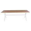 ΤΡΑΠΕΖΙ ΑΛΟΥΜΙΝΙΟΥ ΟΡΘΟΓΩΝΙΟ TAWNEE HM6039.02 ΛΕΥΚΟ-POLYWOOD ΦΥΣΙΚΟ 219,5x89,5x73Υ
