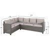 ΣΕΤ ΣΑΛΟΝΙ ΓΩΝΙΑ & ΤΡΑΠΕΖΙ CARSON HM6078.01 ΓΚΡΙ ΣΥΝΘ.RATTAN-ΜΑΞΙΛΑΡΙΑ