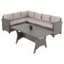 ΣΕΤ ΣΑΛΟΝΙ ΓΩΝΙΑ & ΤΡΑΠΕΖΙ CARSON HM6078.01 ΓΚΡΙ ΣΥΝΘ.RATTAN-ΜΑΞΙΛΑΡΙΑ