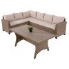 ΣΕΤ ΣΑΛΟΝΙ ΓΩΝΙΑ & ΤΡΑΠΕΖΙ CARSON HM6078.02 ΜΟΚΑ ΣΥΝΘ.RATTAN-ΜΑΞΙΛΑΡΙΑ