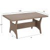 ΣΕΤ ΣΑΛΟΝΙ ΓΩΝΙΑ & ΤΡΑΠΕΖΙ CARSON HM6078.02 ΜΟΚΑ ΣΥΝΘ.RATTAN-ΜΑΞΙΛΑΡΙΑ