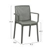 ΠΟΛΥΘΡΟΝΑ ΠΟΛΥΠΡΟΠΥΛΕΝΙΟΥ IDA HM6127.04 DARK OLIVE 53x50x82Υεκ.