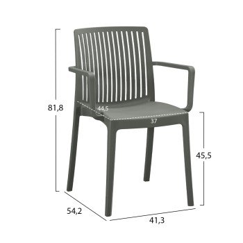 ΠΟΛΥΘΡΟΝΑ ΠΟΛΥΠΡΟΠΥΛΕΝΙΟΥ IDA HM6127.04 DARK OLIVE 53x50x82Υεκ.